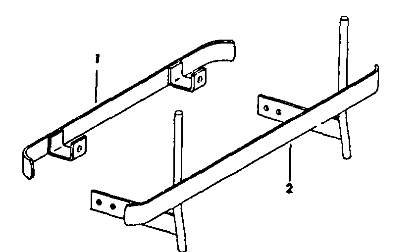 Bumpers Diagram and Parts List for CADET85 (87-0340027U-0340031U-0340034U)(1975 & Since) Cub Cadet Lawn Tractor